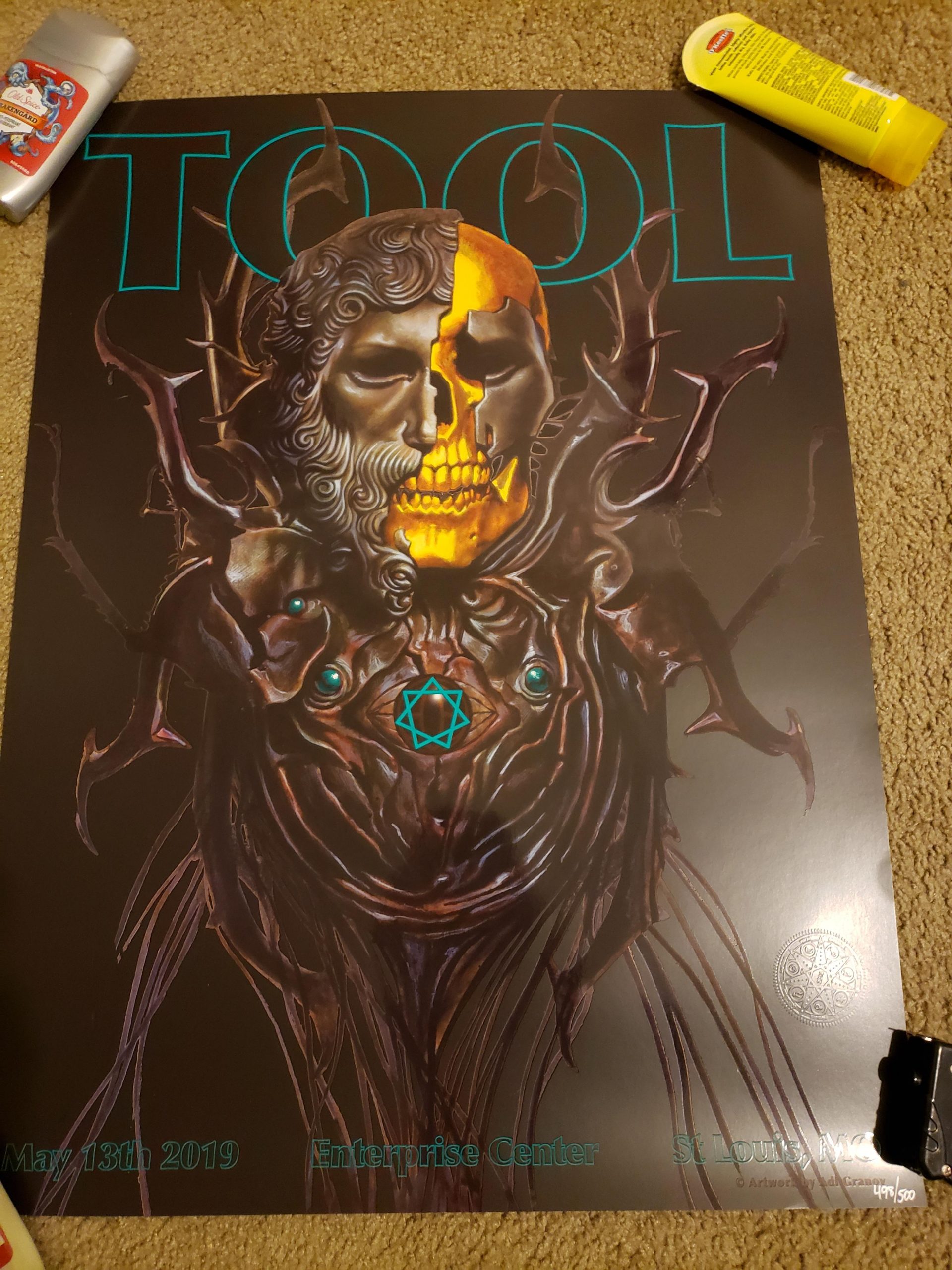 May 13, 2019 - Enterprise Center - St. Louis - TOOL Poster Archive